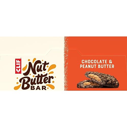 CLIF NUT BUTTER BAR – CHOCOLATE PEANUT BUTTER – ENERGY SNACK BARS – NON-GMO – USDA ORGANIC – PLANT BASED – LOW GLYCEMIC – 1.76 OZ. (5 PACK)