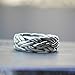 Oxford Diamond Co Men's Plain Braided Band .925 Sterling Silver Ring Sizes 5-13