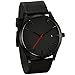 IEason,Popular Low-Key Minimalist Connotation Leather Men's Quartz Wristwatch (A)