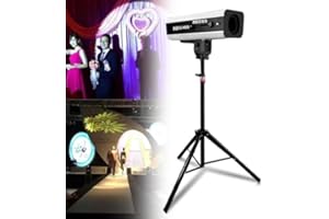 330W LED Stage Spotlight - Adjustable Follow Spot Light with Manual Control, DJ Wash Light & Stand, Professional Performance 