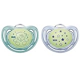 NUK Airflow Glow-in-The-Dark Pacifiers, Baby