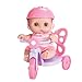 ADORABLE LIL’ CUTESIES BUTTERFLY TRICYCLE SET – 8.5” All vinyl water friendly doll for children Ages 2+ - Designed by Berenguer