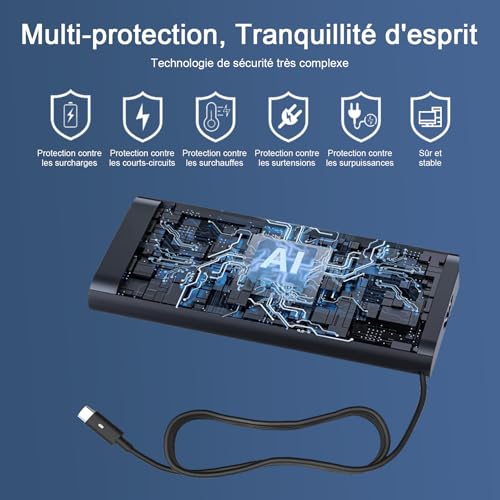 Dragblac USB-C Charger 130W for Dell XPS 15 9520 9530 9560 XPS 17 9700 Precision 3561 3570 3571 3581 3480 5550 inspiron 16 7630 Latitude 3550 5520 7410 9410 94 10 Computer Adapter Portable