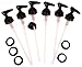 Creative Hobbies Black Plastic Dispenser Pumps with Screw Collars - 28/400 - Ideal for Soap and Lotion Jars or Bottles | Pack of 6
