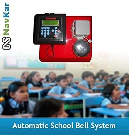 NAVKAR Automatic School Bell Timer System with 9 inches Gong Bell.