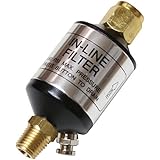 Compressor Filter Oil Water Separator with Drain Valve. For Air Tools, Plasma Cutters, and Air Lines. By Lematec (AI-303)