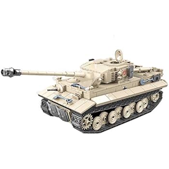 Lingxuinfo Tiger Tank Building Kit, 1018 Pieces Military Army Tanks Building Block Set Military Tank Vehicle for Kids and Adults Compatible with All Major Brands