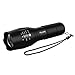ALKAI Apollo Tactical Flashlight, 1200 Lumen Cree T6 LED, Bright Handheld Flash Light, 5 Modes Adjustable Focus, Water Resistant – Powered by 1 x 18650 Battery or 3 x AAA Battery (Not Included)