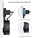 OUYUI Wall Mount Hanger Holder for Dot 2nd Generation Without Messy Wires, Short Charging Cable Included (Black)