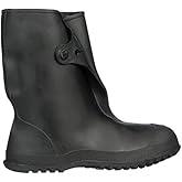 TINGLEY 35121 Workbrutes Rubber Overshoe, Waterproof Slip-On Shoe Cover for Work Shoes &amp; Sneakers, Durable Protection for Low-Profile Footwear, Black