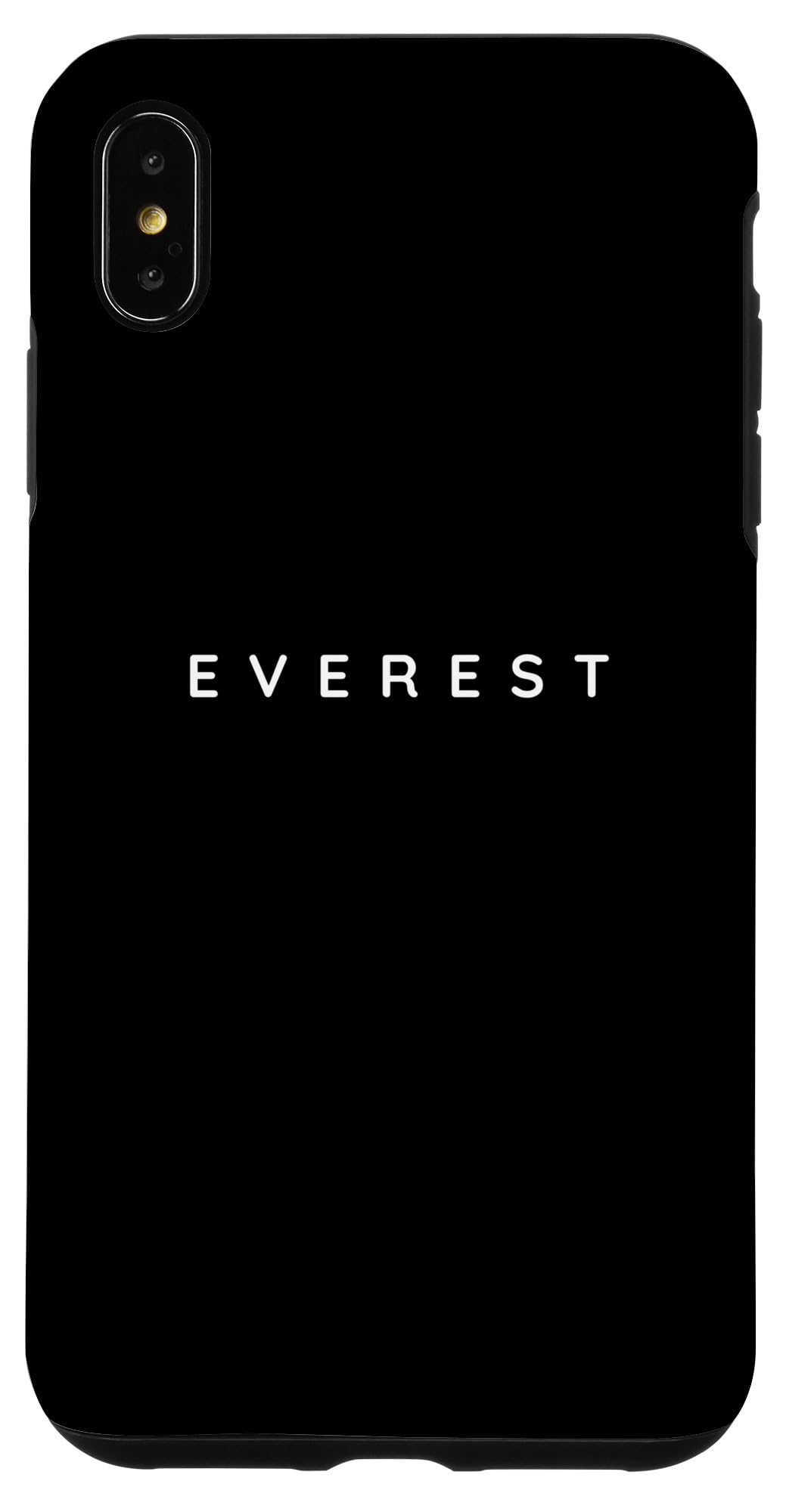 iPhone XS Max Everest Souvenir / Everest Mountain Climber Modern Font Case