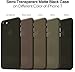 TOZO for iPhone 7 Case iPhone 8 Case PP 0.35mm World's est Protect Hard Case Semi Transparent Light Weight 4.7 inch. Matte Mocha Black
