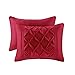 Comfort Spaces Full/Queen Duvet Cover - Cavoy - Red Fashion Bedding Set 3 Pieces Includ [ 1 Cover for Duvet, 2 Shams ] Duvet Sets with Corner Ties - Ultra Soft Microfiber