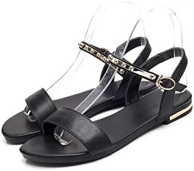 Amazon Ahzhdxzm レディーススティレットウーマンシューズ本革フラットビッグスモールサイズ31 46サンダル夏プラットフォームレジャーシューズ15黒女性用ハイヒールヒール ランニング