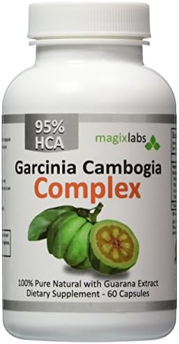 95% HCA Garcinia Cambogia Complex – Highest HCA Potency ANYWHERE. Certified. Pure. Natural. Fast Action Diet Pills: Fat Burner, Carb Blocker and Appetite Suppressant for Weight Loss by MagixLabs
