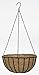 Gardman R409 Black Traditional Hanging Basket with Coco Liner, 16" Diameter primary