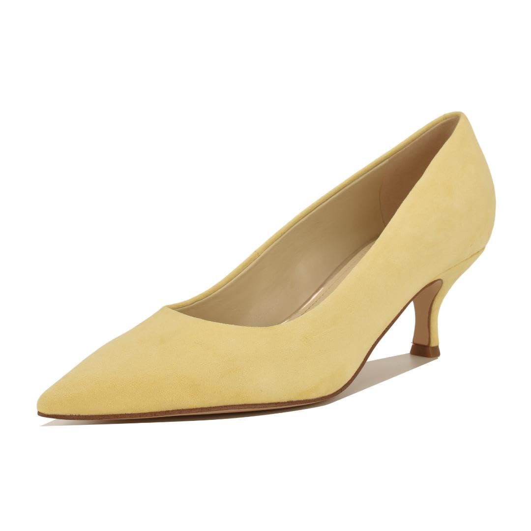 Nine West Women’s Sisko Pump, Yellow Suede 700, 6