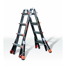 Dark Horse, escalera para múltiples usos de fibra de vidrio categoría actividad de 300 lb (136 kg), de 17 ft (5.1 m)