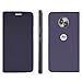 Lenovo Moto X4 Flip Case, Touch Flip Cover Transparent Shell Shock Resistant and Edge Protective Folio Flip Case for Motorola Moto X4 (Blue)