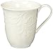Lenox Opal Innocence Carved Mugs, White