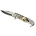 Treasure Gurus USA Flag & American Bald Eagle Head Shaped Folding Pocket Knife w/Gift Box Case