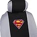 BDK Superman Seat Cover, Carpet Floor Mat and Sun Shade - Warner Brothers 14 Piece Full Interior Protection Auto Accessories