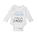 Gotd Newborn Infant Baby Boy Girl Long Sleeve Letter Print Romper Jumpsuit Clothes (3 Months, White)