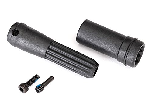 Traxxas 8556 Front Center Driveshafts, Black