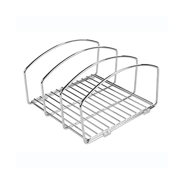 mDesign Kitchen Bakeware Organiser - Steel Baking Tray Rack and Cutting Board Holder - Ideal Kitchen Storage Solution…
