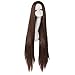 MapofBeauty Fashion Straight Long Costume Anime Wig (Brown)