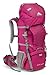 High Sierra Explorer Top Load Internal Frame Hiking Pack, Boysenberry/Boysenberry/Ash, 50L / 29-Inch