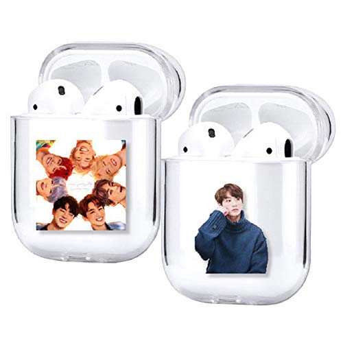 ایگرد | قیمت و خرید Fushimuma Kpop BTS Map of The Soul 7 Airpod Case 2  Piece Sets Airpod Cover Protective Fans Gift(Orange+Print White)