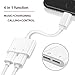 Lightning Jack Audio Headphone Adapter for iPhone X 8/8 Plus iPhone 7/7 Plus&ipod&ipad. Dual Earphone Audio Adaptor and Charge Converter[Control Audio+Charge+Music+Call](Support iOS 11 or Later)
