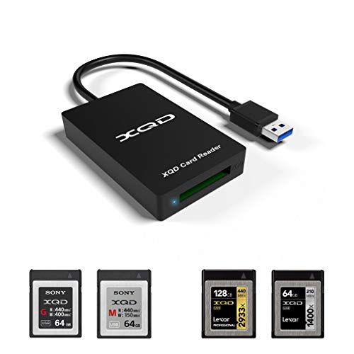 【Upgraded Version】 XQD Card Reader,Compatible with Sony G/M Series USB Mark XQD Card, Lexar 2933x/1400x USB Mark XQD Card, Support Windows/Mac OS System