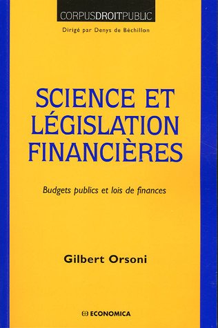 Science et législation financières