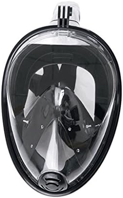 Gusrylia Panoramic Full Face Mask GoPro Compatible Snorkel Seaview 180°Snorkel Tubeless Design Mouthpiece-Free Design. Anti-Leaking, Anti-Fogging