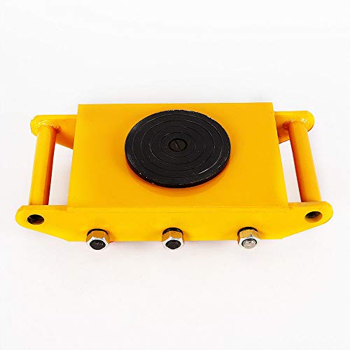 8T 17600lb Industrial Machine Dolly Skate Roller Machinery Mover 360° Rotation Cap - Thumbnail 2