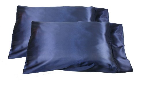 2pc new queen/standard silk~y satin pillow case multipl…