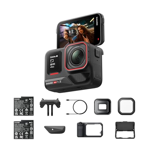 Insta360 Ace Pro 2 Videography-Bundle Limited Edition – wasserdichte 8K Action-Cam, mit Leica entwickelt, 1/1,3"-Sensor, Xplorer Pro-Grip-Kit für Stra