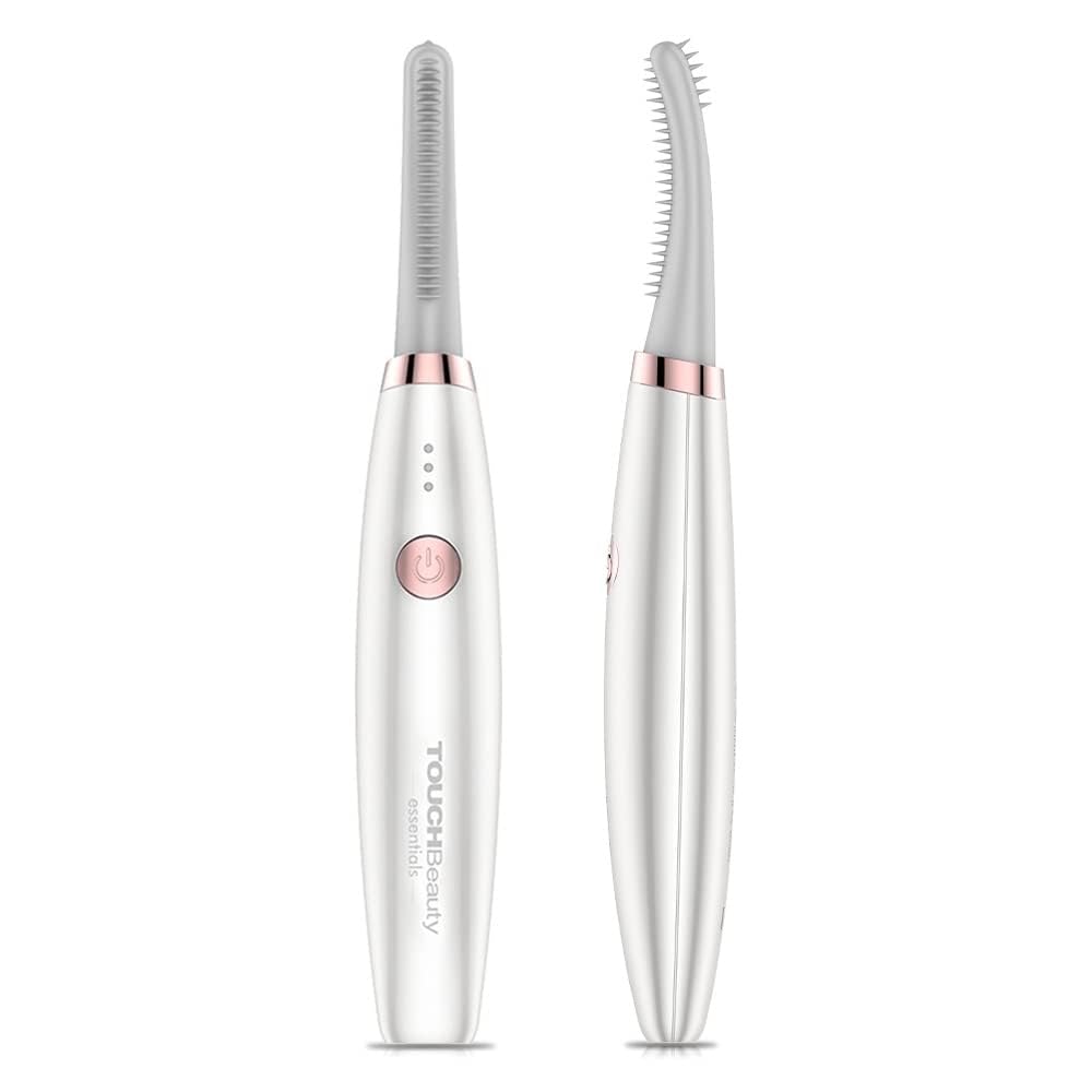 TOUCHBeauty Electric Eyelash Curler, Heated Eyelash Curler with 3 Smart Temp Modes & USB-C Fast Charge, Smart Constant Heat & Curl Booster for Natural Lift & Definition (Pink)