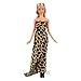 Evening Wedding Party Leopard Clothes Wears Dress Outfit Set for Barbie Doll