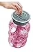 Digital Coin Bank Savings Jar - Automatic Coin Counter Totals All U.S. Coins Including Dollars and Half Dollars - Transparent Pink