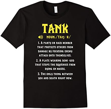 Men's Tank Shirt Funny Tank WoW Tee Large Black