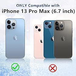 SPIDERCASE for iPhone 13 Pro Max Case，Crystal