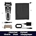Electric Razor for Men Wet & Dry Cordless Foil Shaver Rechargeable with Precision Beard Trimmer 3D Flexible Waterproof Head