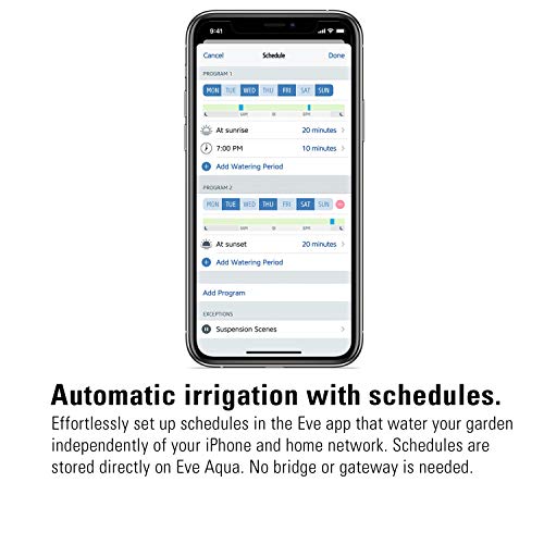 Eve Aqua Apple HomeKit Smart Home, Smart Water Controller for