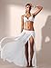 Mansy Women's Sexy Gauze Beach Maxi Skirt White