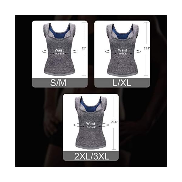 Hirdou-Sweat-Sauna-Vest-Weight-Loss-Tummy-Control-Body-Shaper Hirdou Men's Premium Workout Tank Top Slimming Polymer Weight Loss Sauna Vest, Black Shapewear