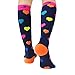CompressionZ 20-30 mmHg Compression Socks Men & Women - Knee High Support Stockings (Hearts, X-Large)