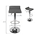 Puluomis Set of 4 Adjustable Swivel Barstools, PU Leather with Chrome Base, Gaslift Pub Counter Chairs,Grey